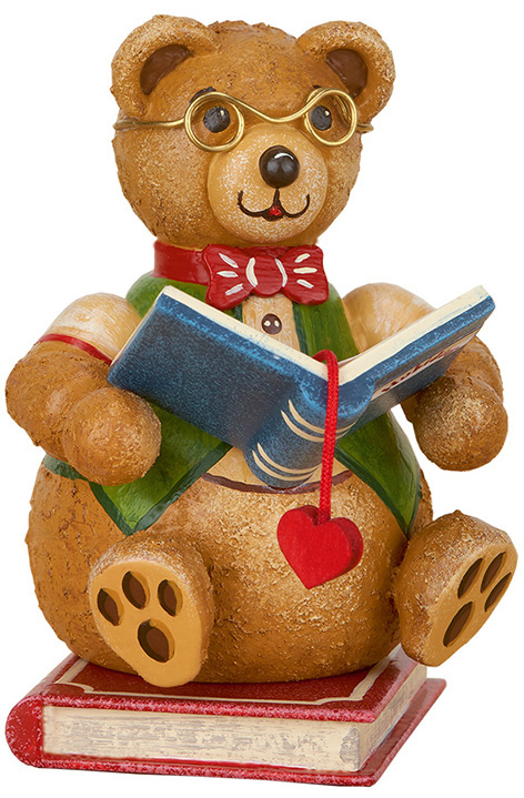 "Hubiduu" - Teddy`s mit Herz , Teddy - mini - Bücherwurm