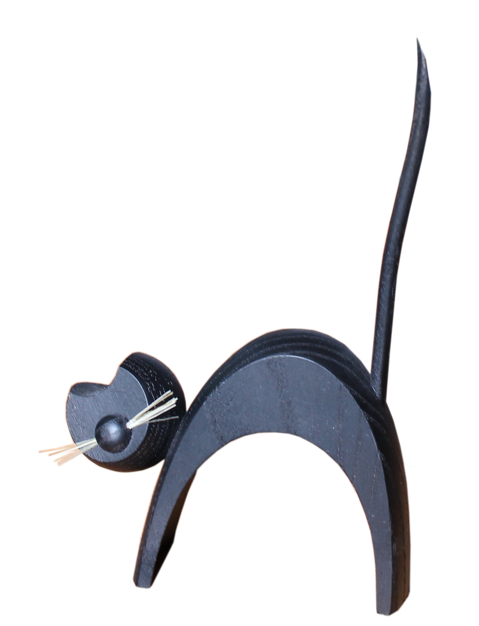 Katze schwarz - stehend