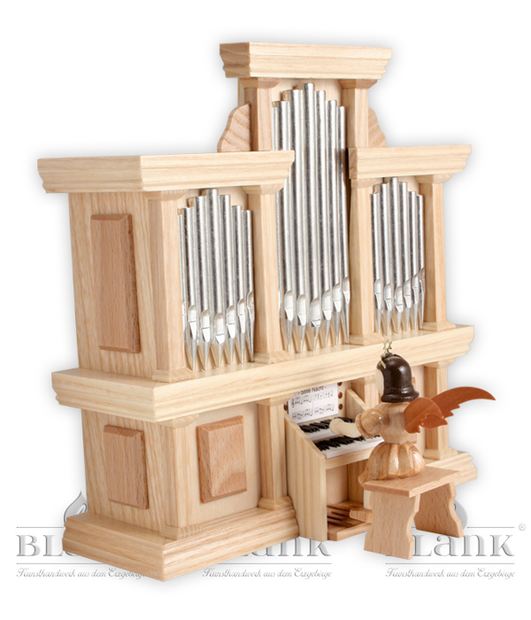 Engel an der Orgel mit Spielwerk