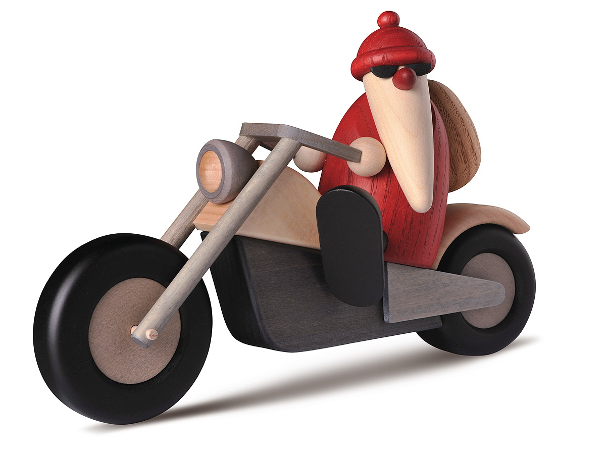 Weihnachtsmann auf Motorrad *Neuauflage*
