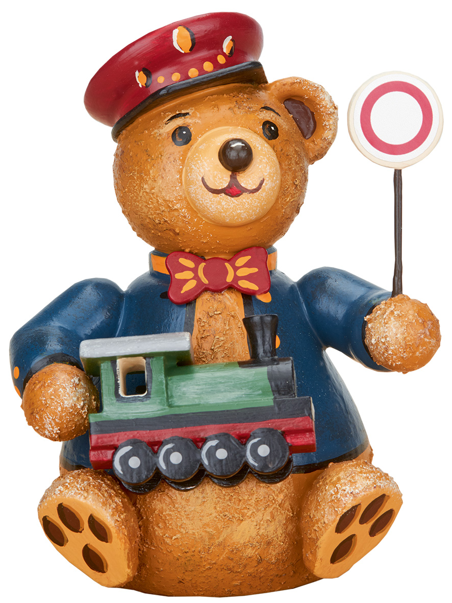 "Hubiduu" - Teddy`s mit Herz , Teddy - mini - Eisenbahner - 7cm