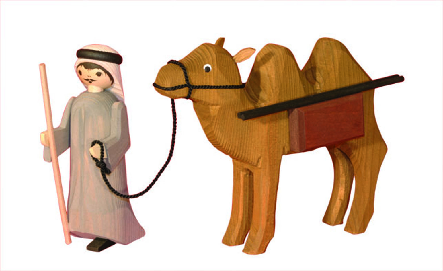 Kameltreiber mit Kamel Pakete, gebeizt 